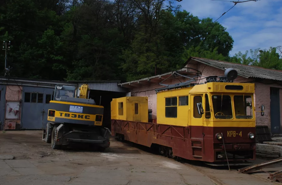 Kiev arbejdsvogn KPB-4 ved Kyrylivska Street (2011)