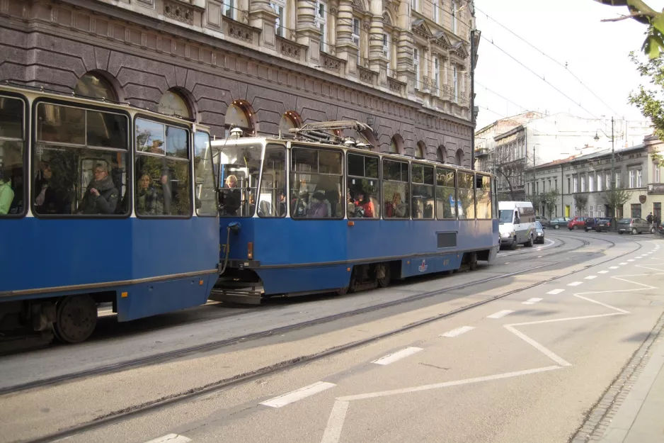 Kraków motorvogn 471 nær Plac Wolnica (2011)