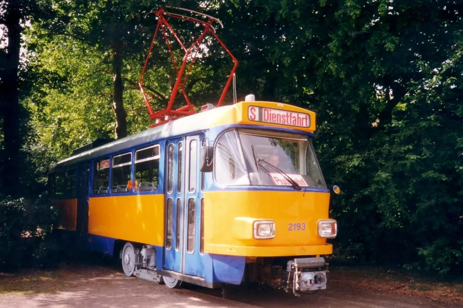 Leipzig motorvogn 2193 ved Völkerschlachtdenkmal (2001)