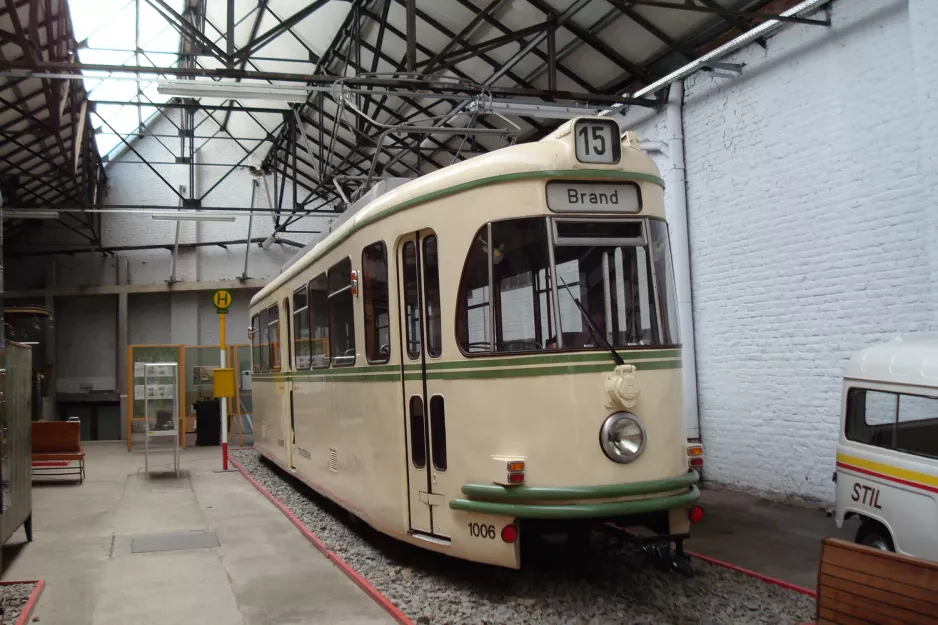 Liège motorvogn 1006 i Musée des Transports en Commun (2010)