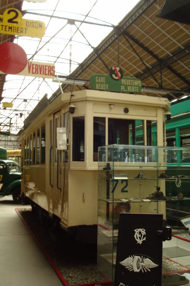 Liège motorvogn 72 i Musée des Transports en Commun (2010)