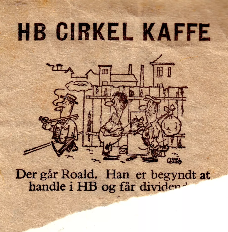 Ligeudbillet: Der går Roald. Han er begyndt at handle i HB og får dividende...!
 (1964)