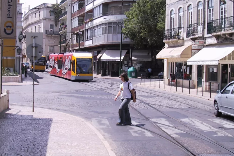 Lissabon sporvognslinje 15E på Rua 1 de Maio (2003)