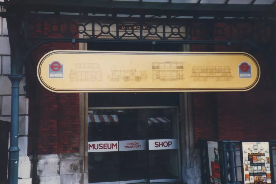 London indgangen til London Transport Museum (1985)