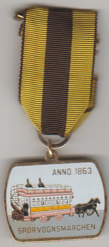 Medalje: København Anno 1863 Sporvognsmarchen (1992)