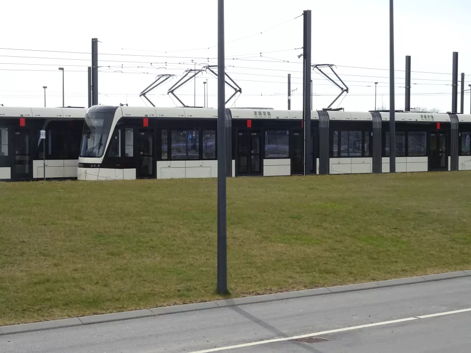 Odense lavgulvsledvogn 11 "Hjemkomsten" foran Kontrol centret (2022)