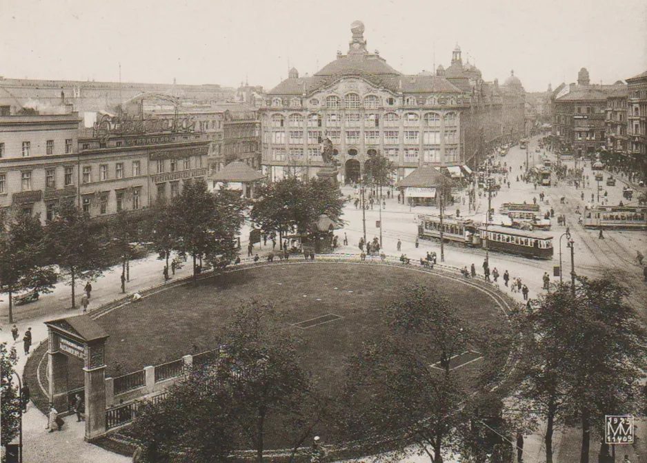 Postkort: Berlin på Alexanderplatz (1925)