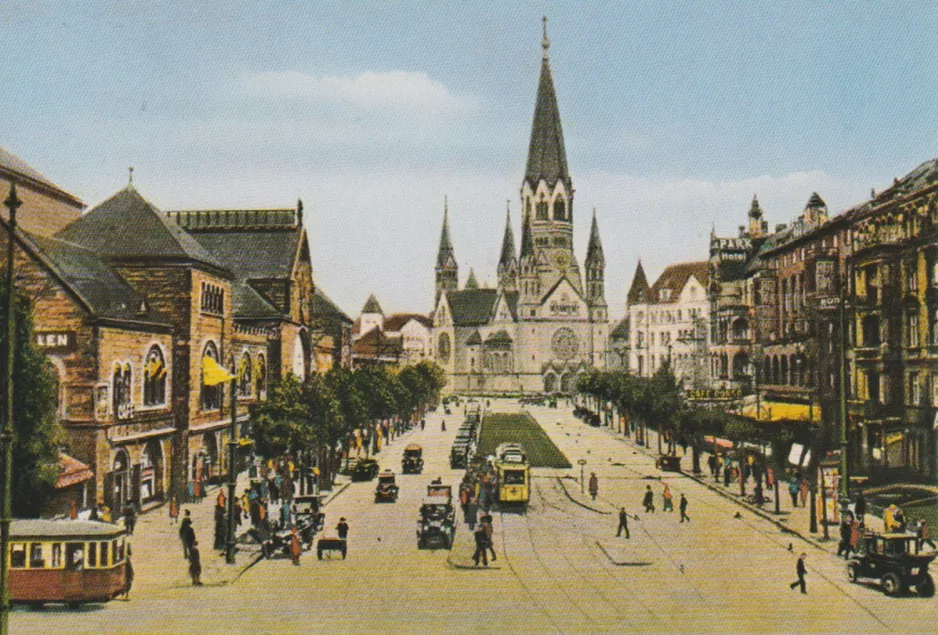 Postkort: Berlin på Hardenbergstraße (1914)