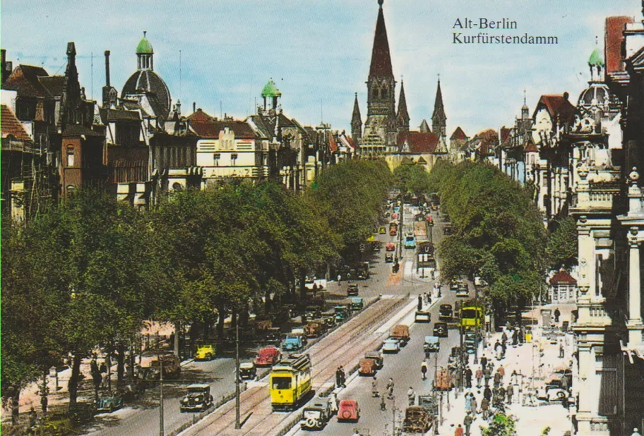 Postkort: Berlin på Kurfüstendamm (1939)
