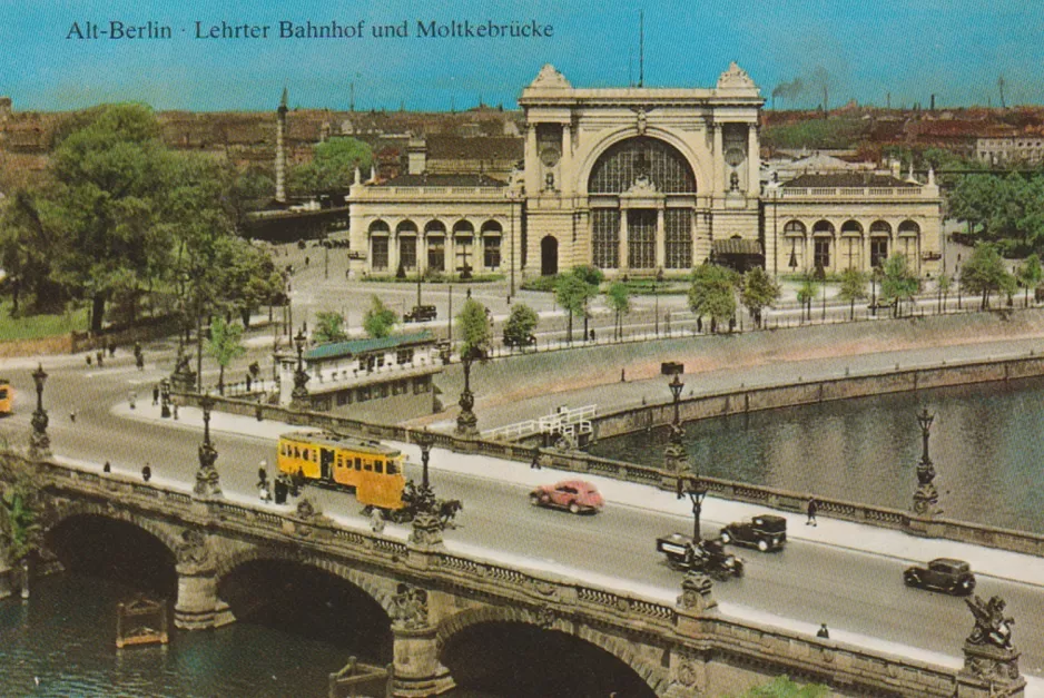 Postkort: Berlin på Moltkebrücke (1929)
