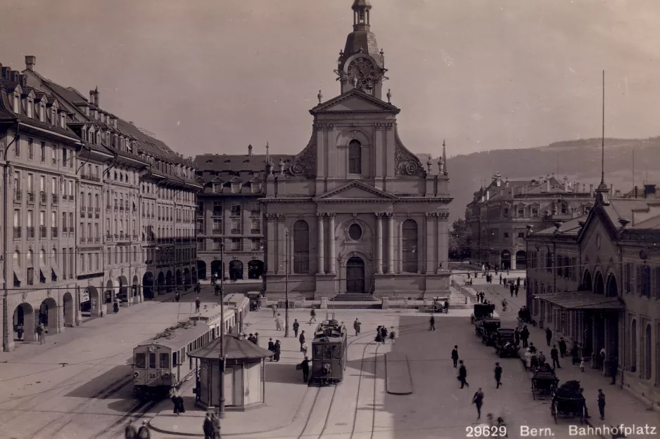 Postkort: Bern på Bahnhof (1915)