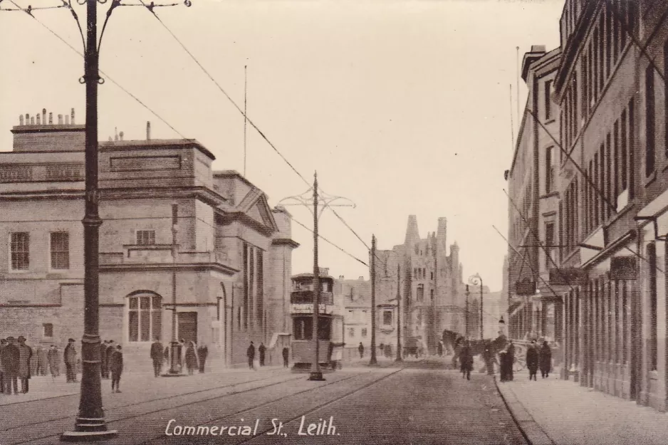 Postkort: Commercial Street, Leith, Edinburgh (1919)