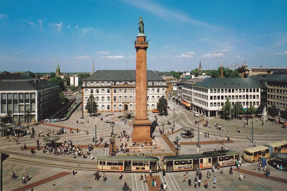 Postkort: Darmstadt ved Luisenplatz (1976)