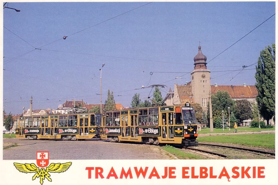 Postkort: Elbląg ekstralinje 1  ved Browarna (1990)