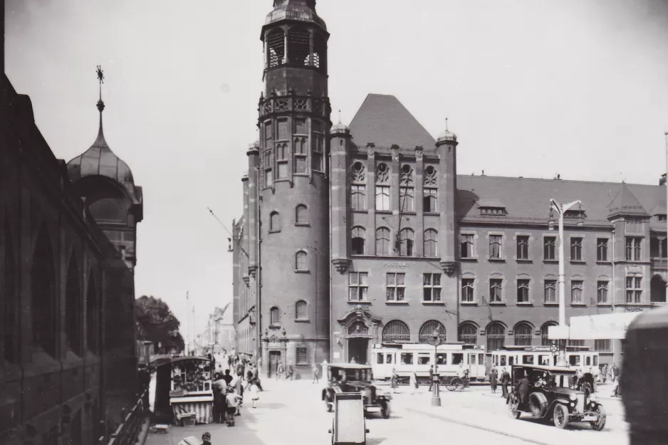 Postkort: Essen nær Hauptpost (1925)