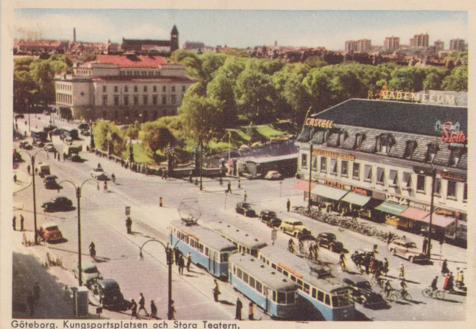 Postkort: Gøteborg på Kungsportsplatsen (1955)