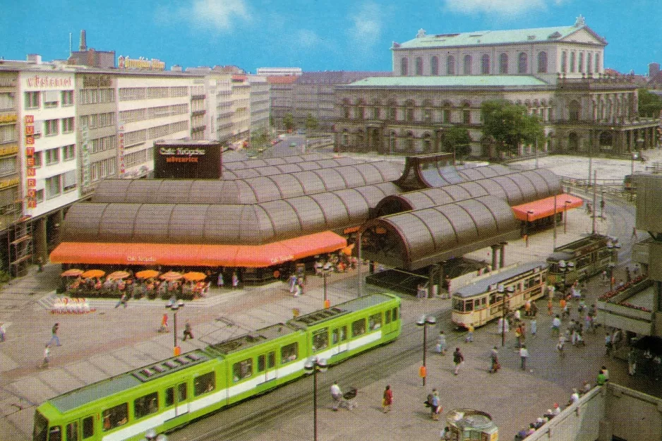 Postkort: Hannover foran Café Kröpcke (1985)