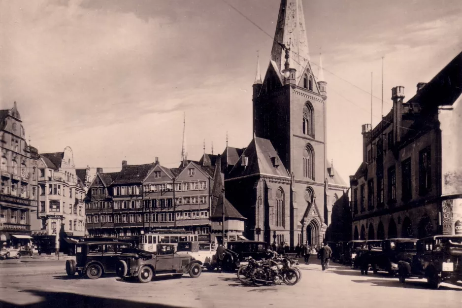 Postkort: Kiel på Alter Markt (1931)