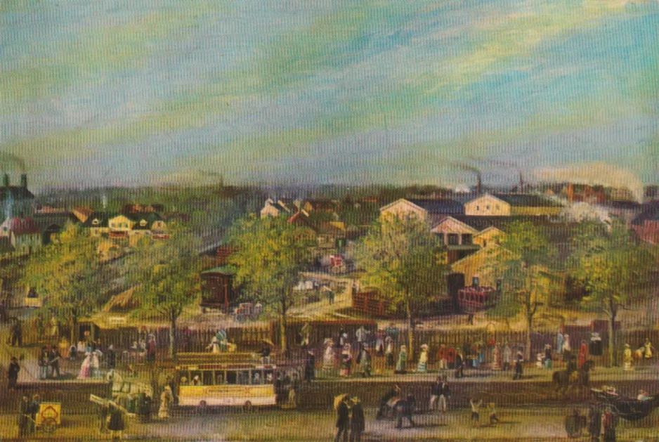 Postkort: København på Vesterbrogade (1875-1880)