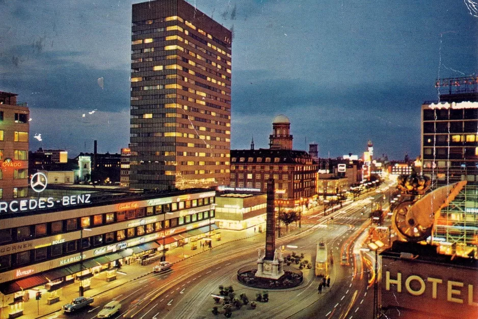 Postkort: København ved Frihedsstøtten (1962)