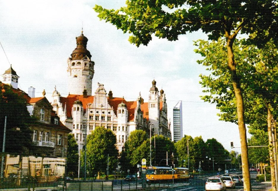 Postkort: Leipzig foran Neues Rathaus (2019)