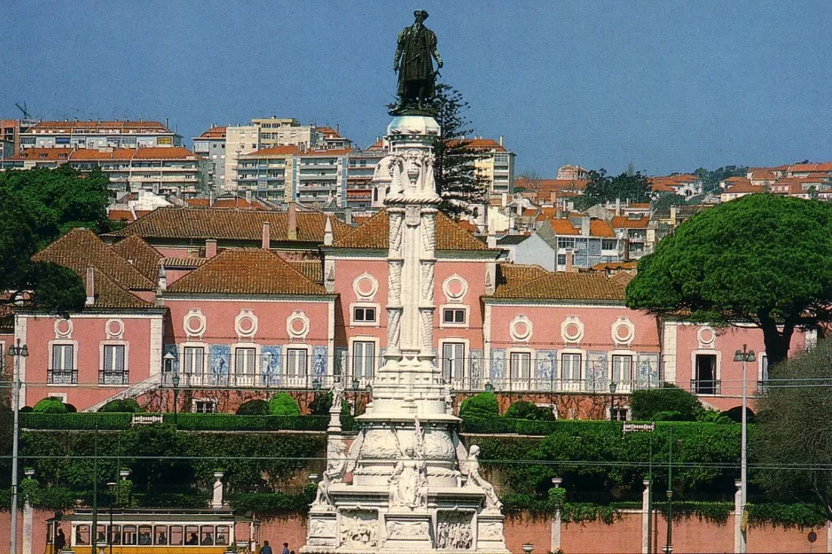 Postkort: Lissabon nær Palácio de Belém (1980)