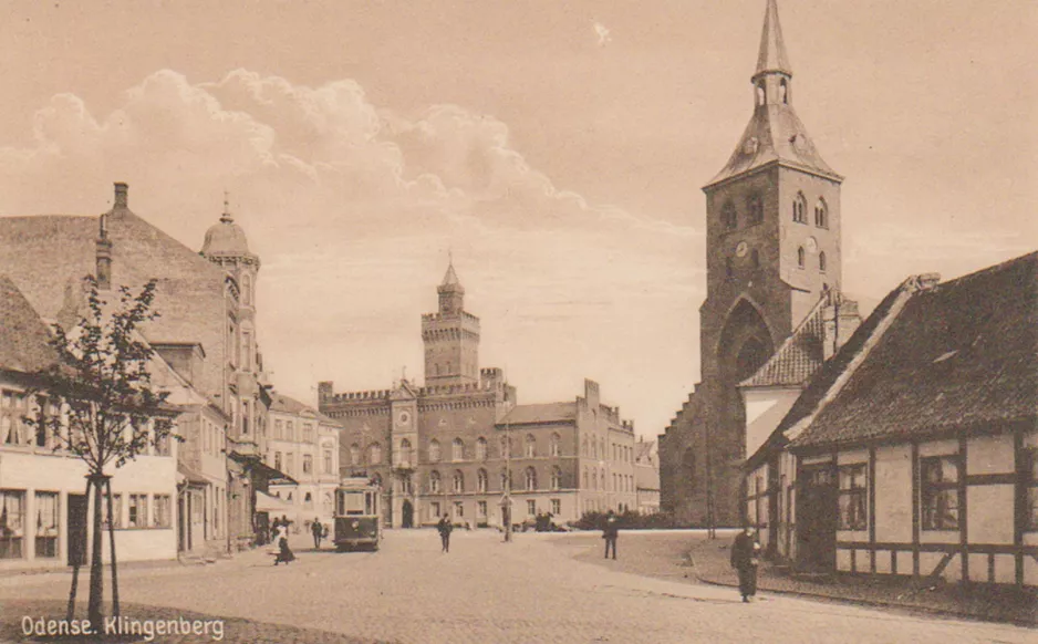 Postkort: Odense Hovedlinie på Klingenberg (1911-1913)