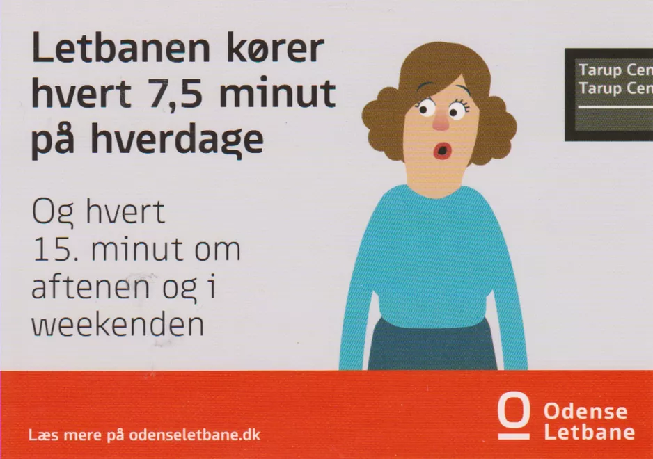 Postkort: Odense Letbanen kører hvert 7,5 minut på hverdage (2022)