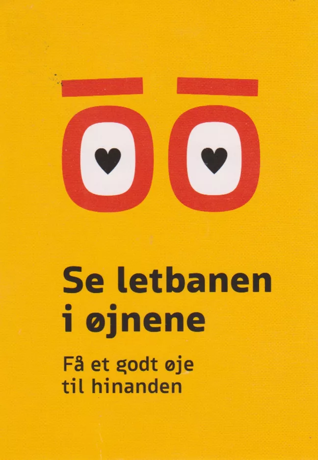 Postkort: Odense  Se letbanen i øjnene Få et godt øje til hinanden (2023)