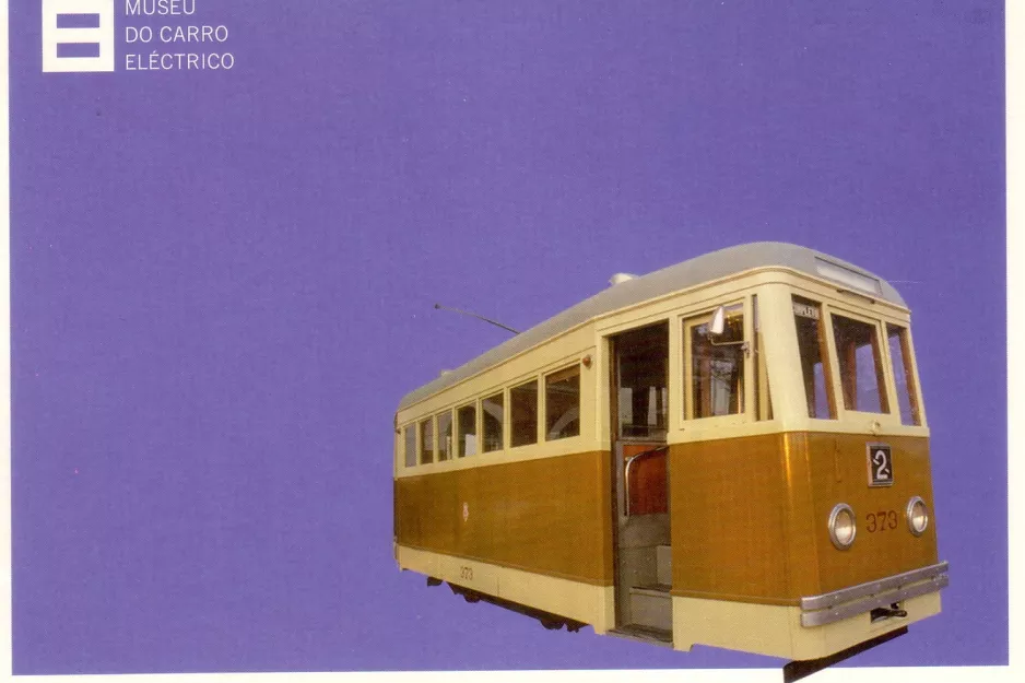 Postkort: Porto motorvogn 373  Museu do Carro Eléctrico (2008)