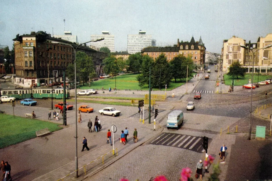 Postkort: Poznań på Plac Wiosny Ludów (1980)