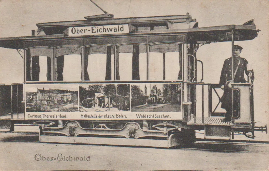 Postkort: Teplice Ober-Eichwald (1895)