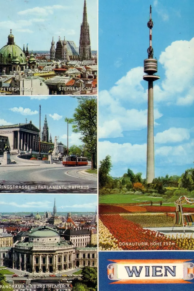 Postkort: Wien på Ringstrasse (1961)