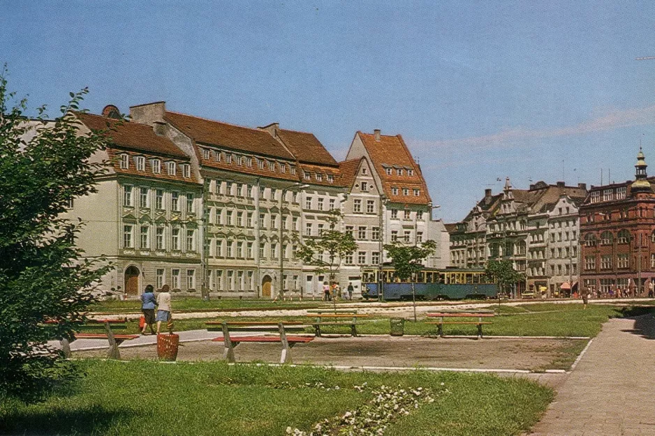 Postkort: Wrocław på Ulica Kazimierza Wielkiego (1970)