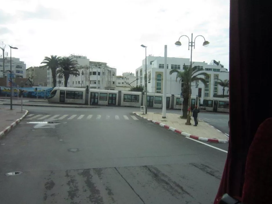 Rabat sporvognslinje L1 på Avenue des Nations Unies (2018)