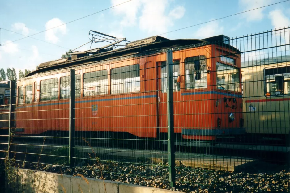 Rostock skolevogn 551 på opstillingssporet ved Marienehe (1995)