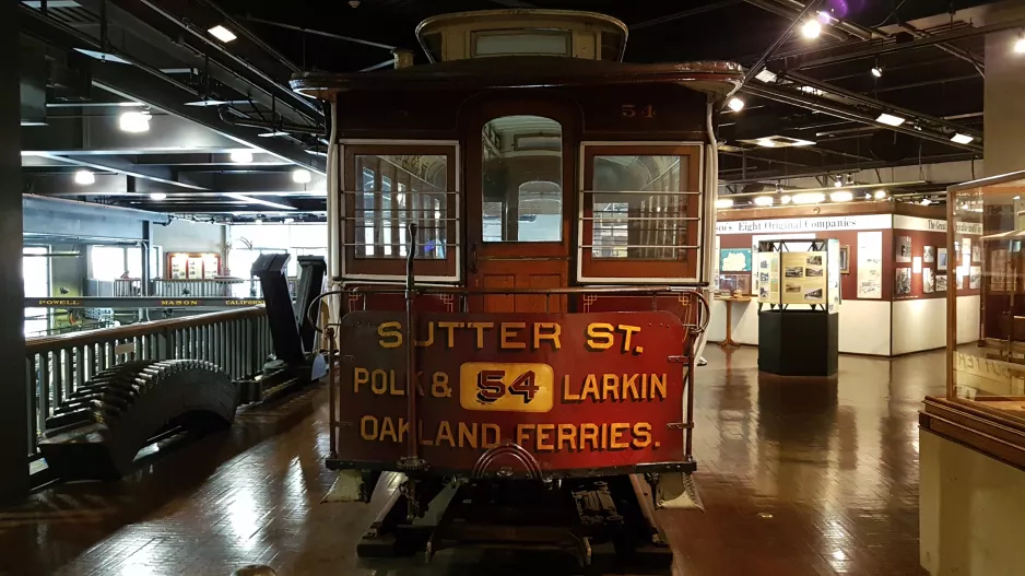 San Francisco hestesporvogn 54 i Cable Car Museum (2021)