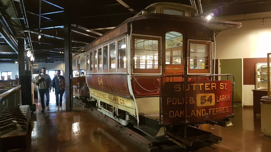 San Francisco kabelsporvogn 54 i San Francisco Cable Car Museum (2019)