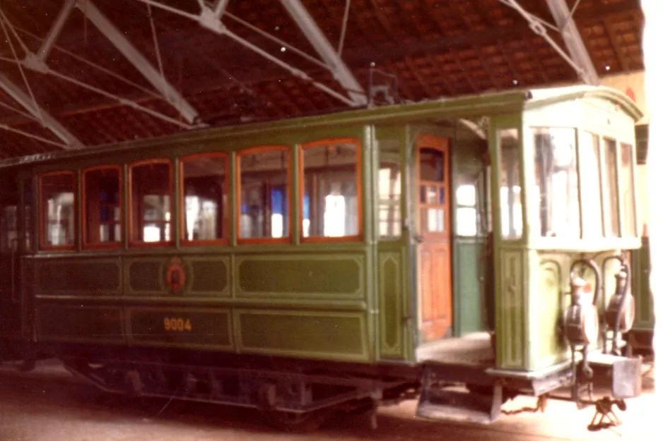 Schepdaal motorvogn 9004 i Trammuseum (1981)