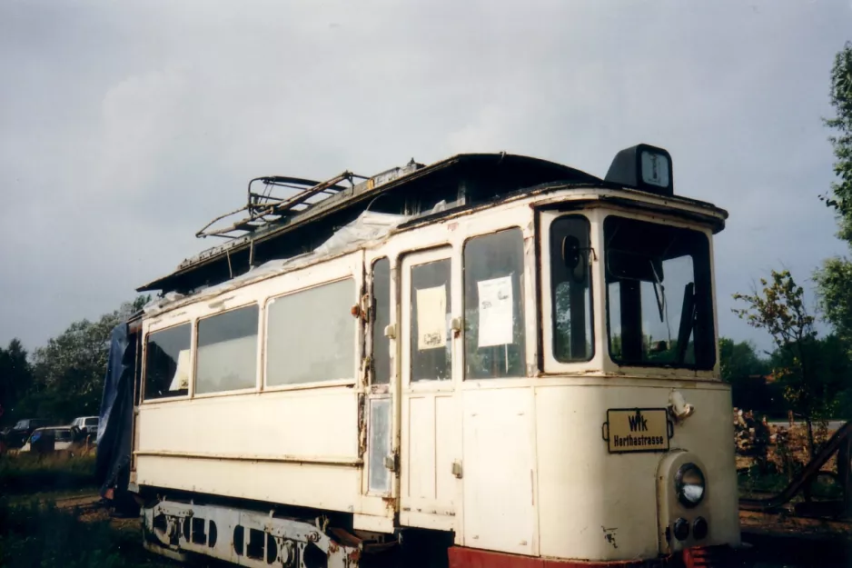 Schönberger Strand motorvogn 140 på opstillingssporet ved Museumsbahnen Schönberger Strand (1994)