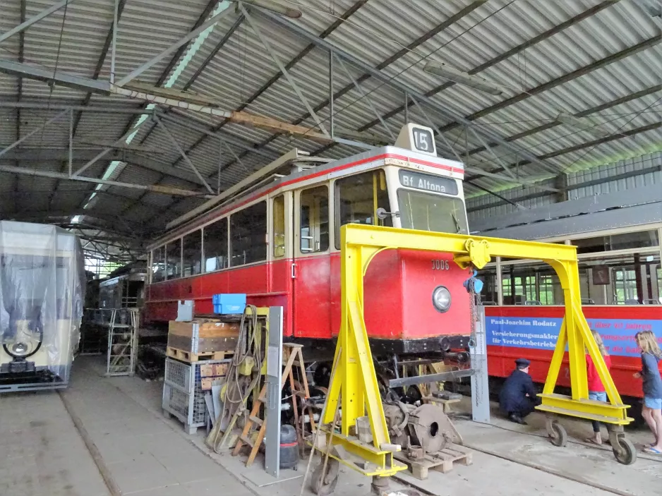 Schönberger Strand motorvogn 3006 inde i Museumsbahnen (2017)