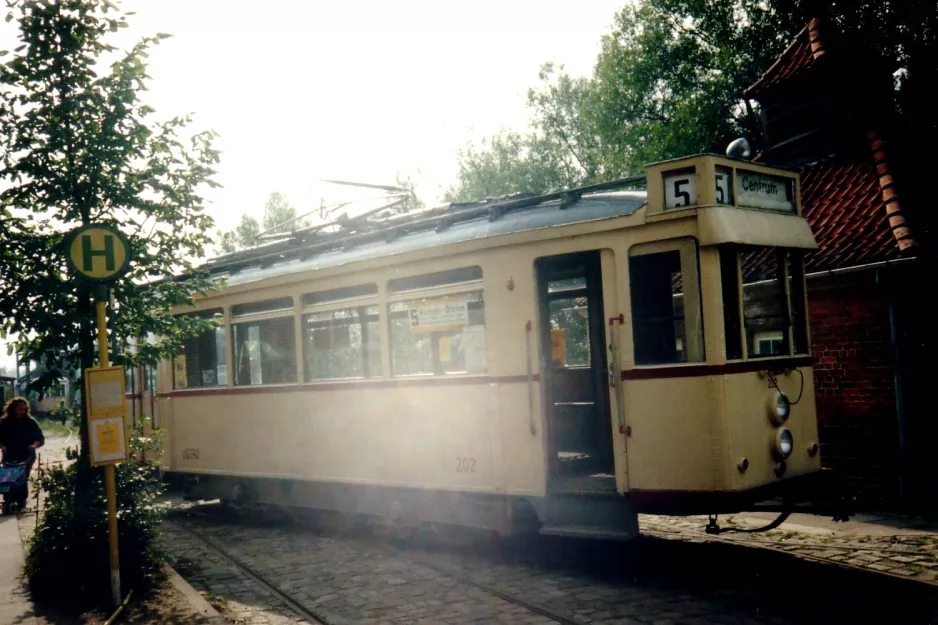 Schönberger Strand museumslinje med motorvogn 202 på Museumsbahnen (1994)