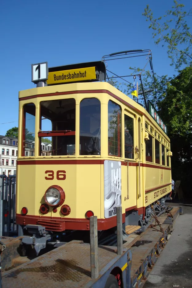 Skjoldenæsholm motorvogn 36 ved Aktiv Bus, Apenrader Strasse 22, Flensborg, set bagfra  (2012)