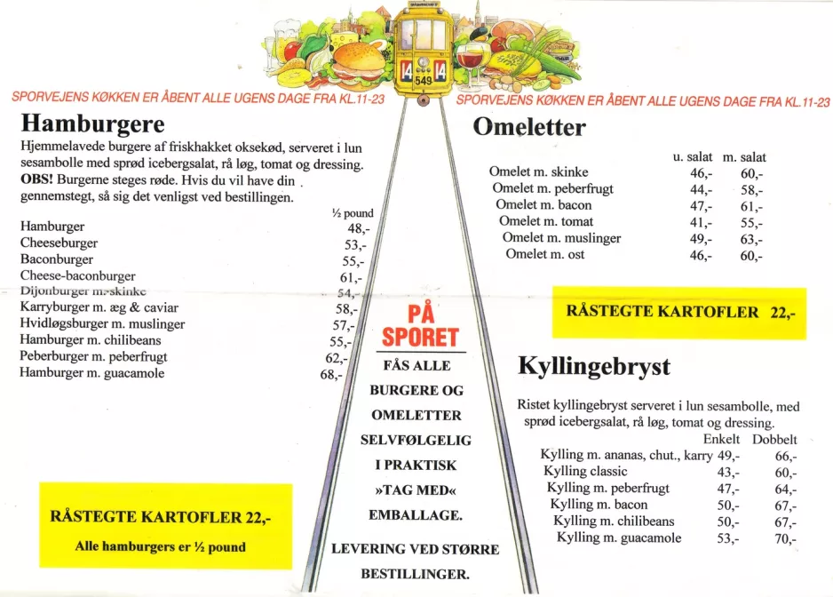 Spisekort: København Sporvejen midterside (2008)