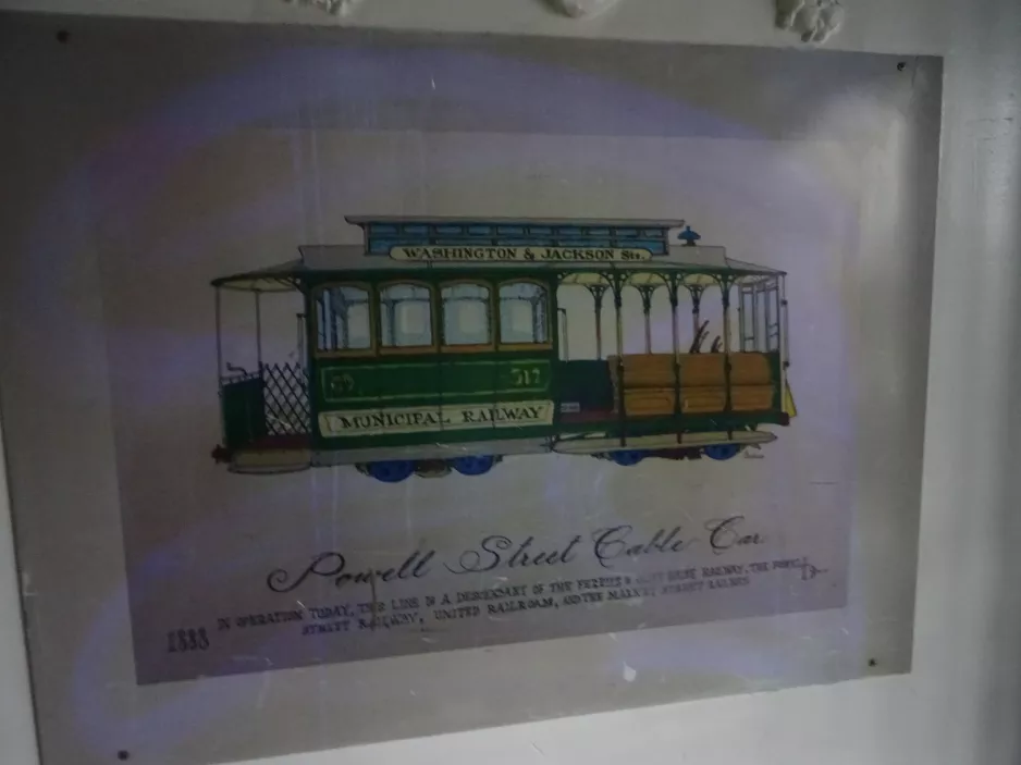 Tegning: San Francisco  Powell Street Cable Car (2023)