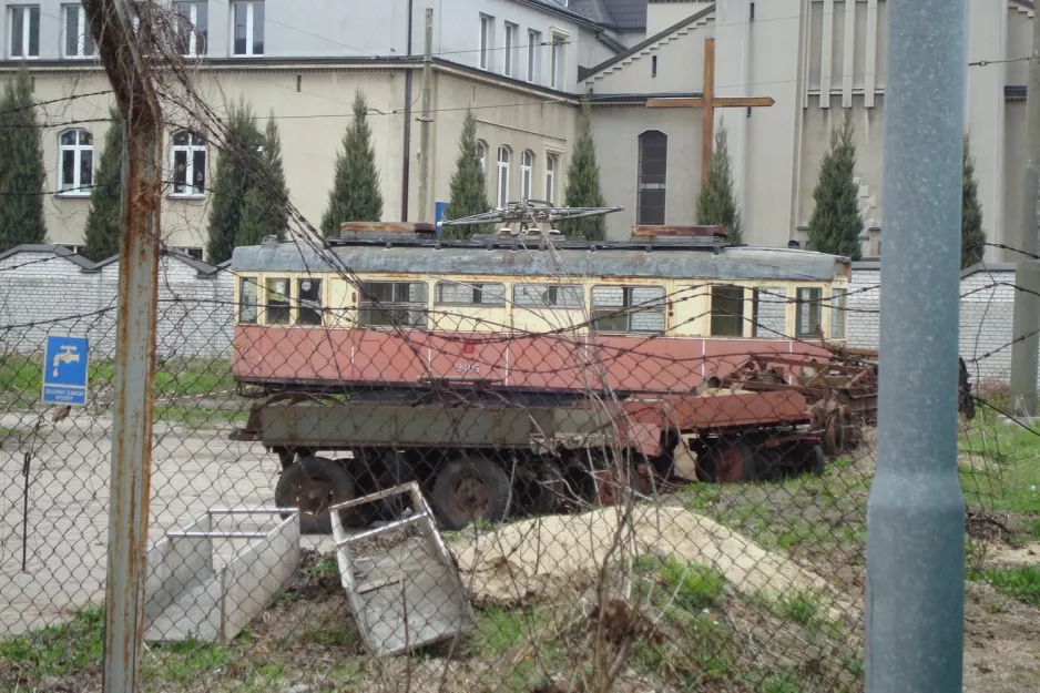 Warszawa arbejdsvogn 2405 ved Zajezdnia Tramwajów Warszawskich Wola (2011)