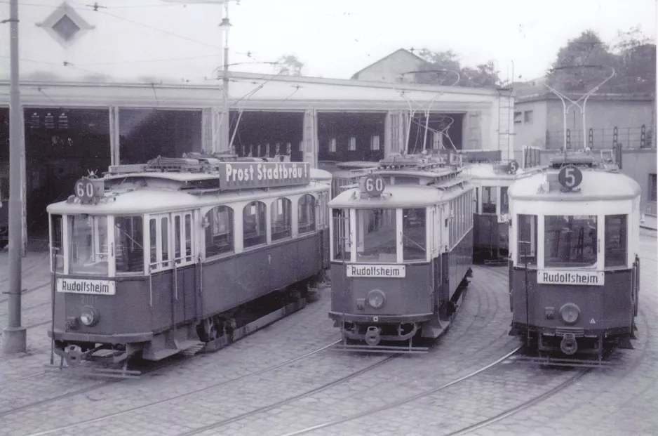 Wien motorvogn 2101 foran Rudolfsheim (1957)