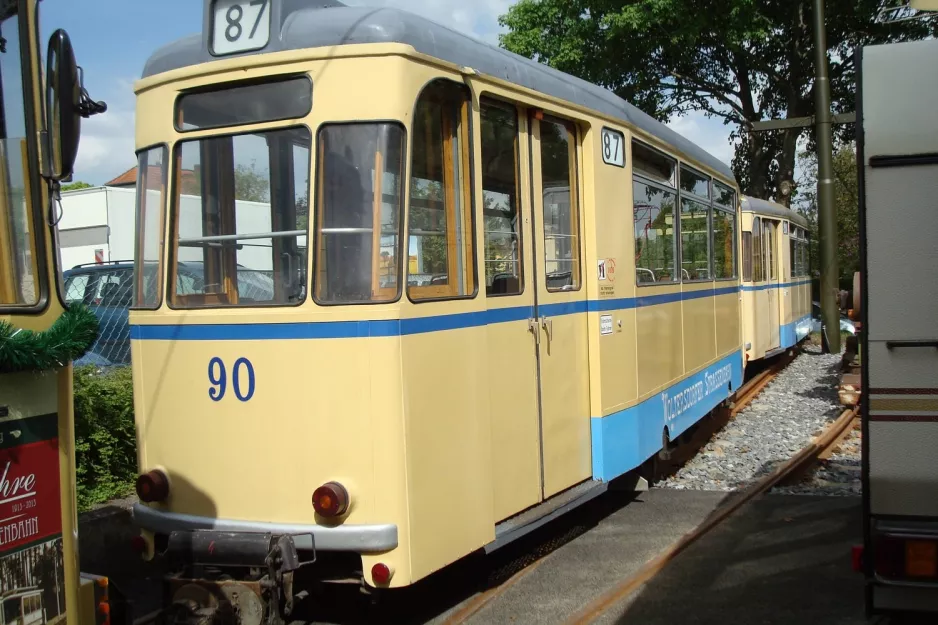 Woltersdorf bivogn 90 ved Woltersdorfer Straßenbahn (2013)