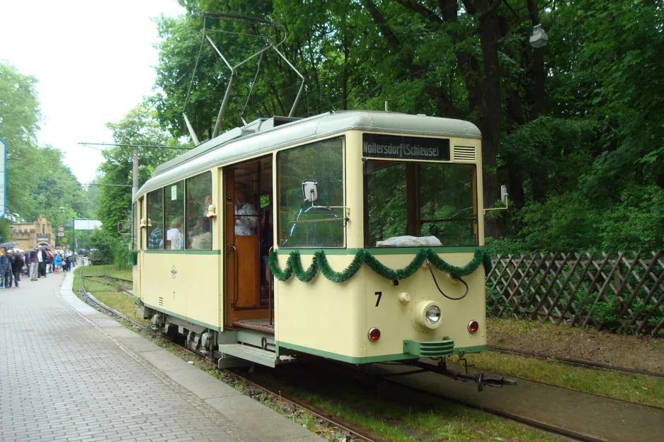 Woltersdorf Tramtouren med museumsvogn 7 ved Rahnsdorf (2013)