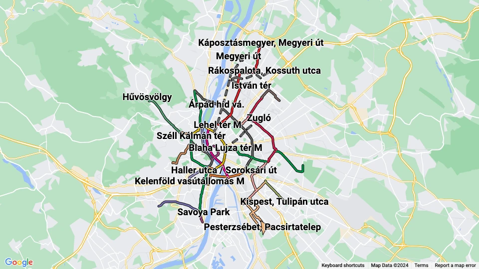 Budapesti Közlekedési Vállalat (BKV) linjekort